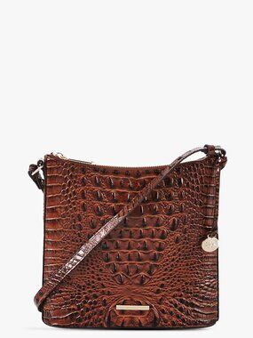 NWT ✅ Brahmin KATIE PECAN Melbourne Leather Crossbody ⭐NWT, COA, DUST BAG